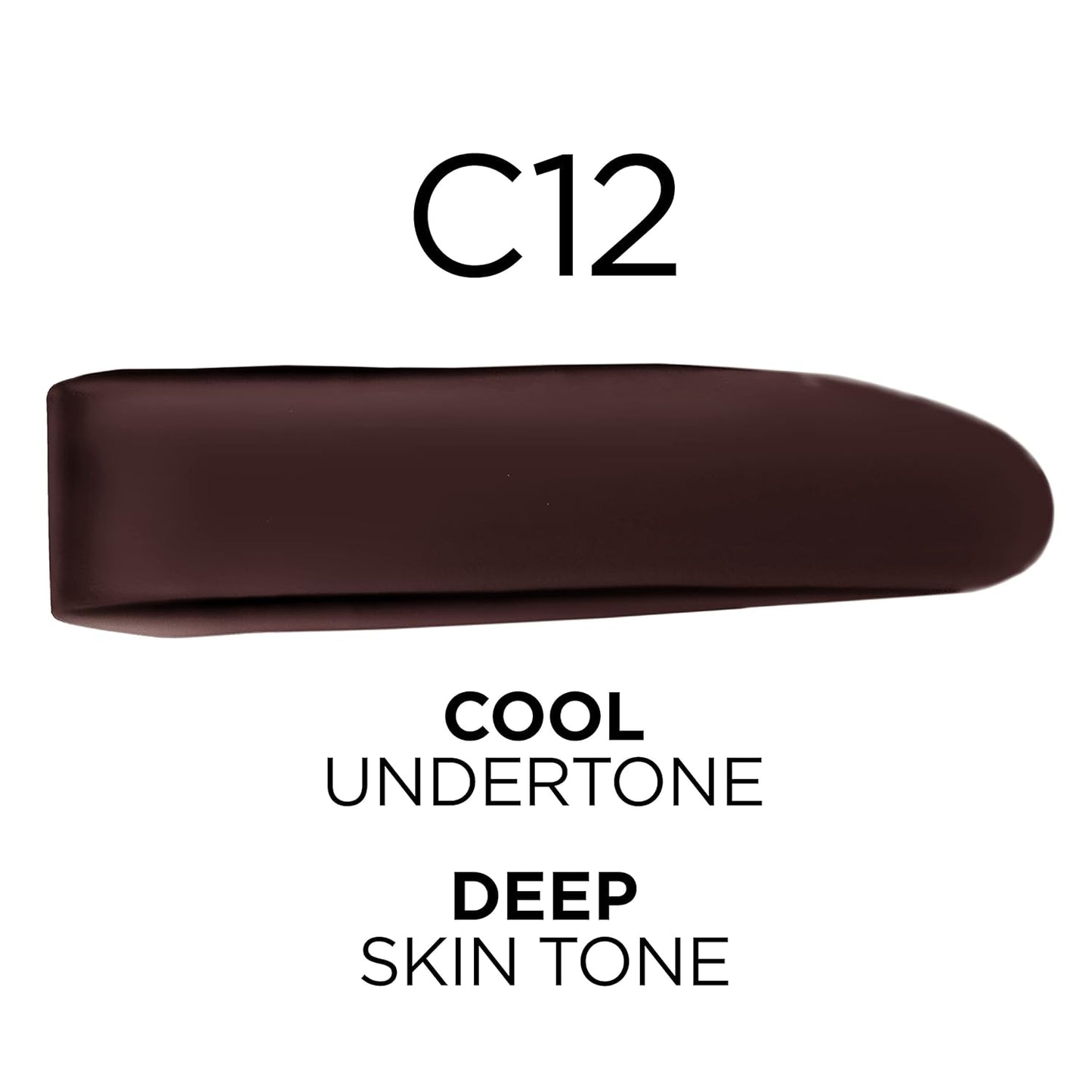 L'Oreal Paris True Match Super-Blendable Foundation, Medium Coverage Liquid Foundation Makeup, C12, Deep, 1 Fl Oz