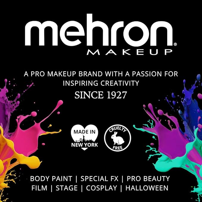 Mehron Makeup Foundation Greasepaint | Stage, Face Paint, Body Paint, Halloween Makeup 1.25 oz (38 g) (GOLD)