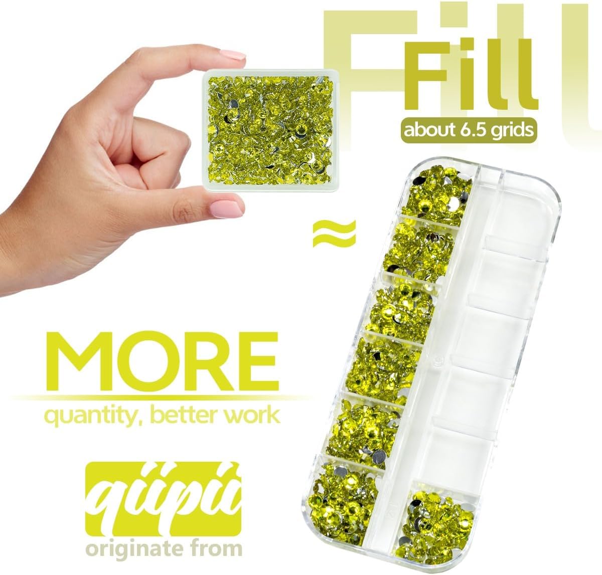 Lemon Yellow Crystal Resin Rhinestones w B7000 Jewelry Glue for Bedazzling Crafting Flatback Stones 3mm 4mm 5mm 6mm Diamonds Crystals Gems for Nails Face Eyes Makeup Tumblers DIY Crafts Decor