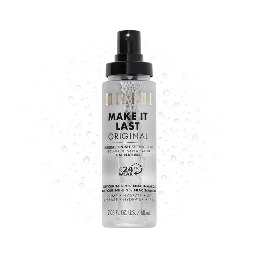 Milani Setting Spray + Primer, Make It Last Original - Natural Finish with Niacinamide for Hydration, Setting Spray for Makeup and Face Primer, 3-in-1 Prime + Hydrate + Set, 2.03 Fl. Oz