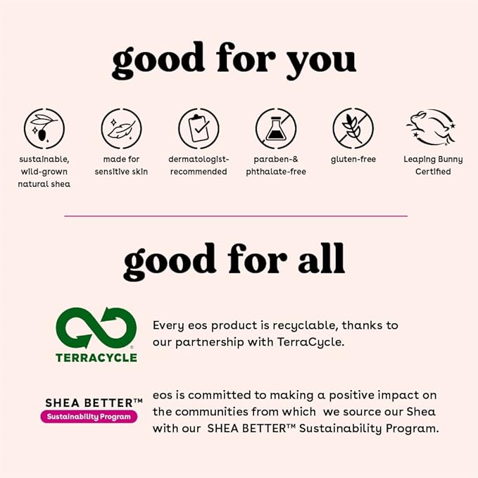 eos Sunset Sips Lip Butter Tube- Wild Cherry Slushie, 24-Hour Moisture, Overnight Lip Mask, Lip Care Products, 0.35 fl oz