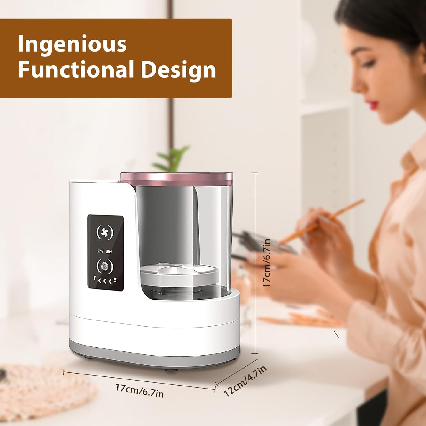 Electric Makeup Brush Cleaner Machine With Makeup Brush Dryer, Automatic USB Cosmetic Brushes Cleaner Tool, Multi-Functional Cosmetic Brush Cleaner for Makeup Brush Sponges Beauty Cosmetic Set