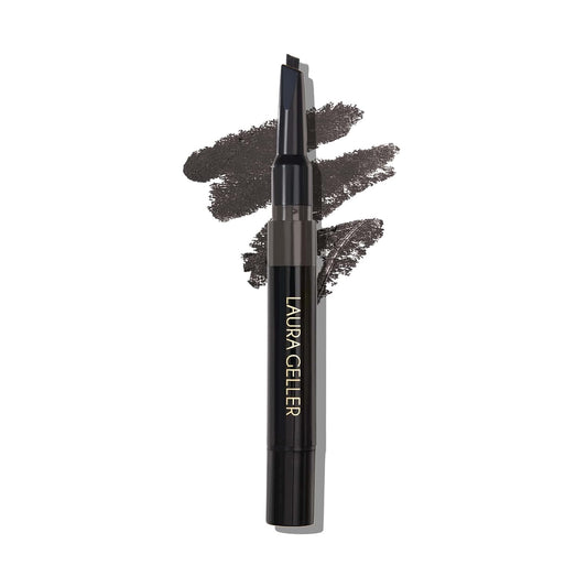 LAURA GELLER NEW YORK Sculpt-n-Stay Waterproof Brow Pencil & Gel- Soft Black