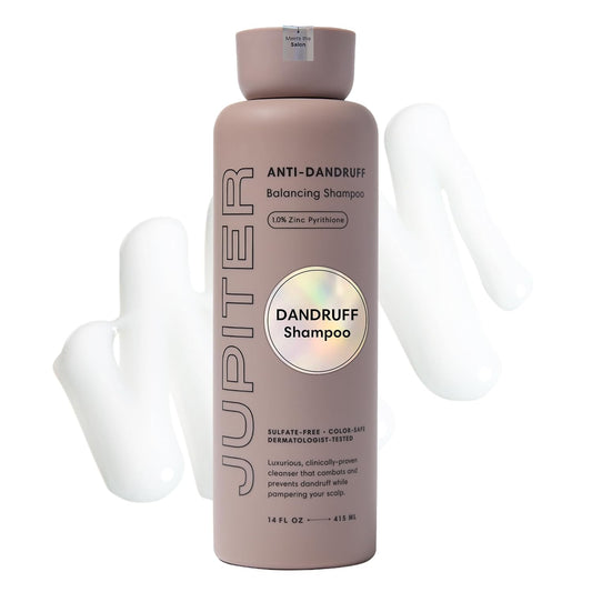 Jupiter Anti Dandruff Shampoo - Shampoo for Men & Women for Flaky, Itchy, Oily, & Dry Scalp - Nourishes Scalp and Reduces Breakage & Flakes - Color-Safe, Sulfate-Free, Paraben-Free