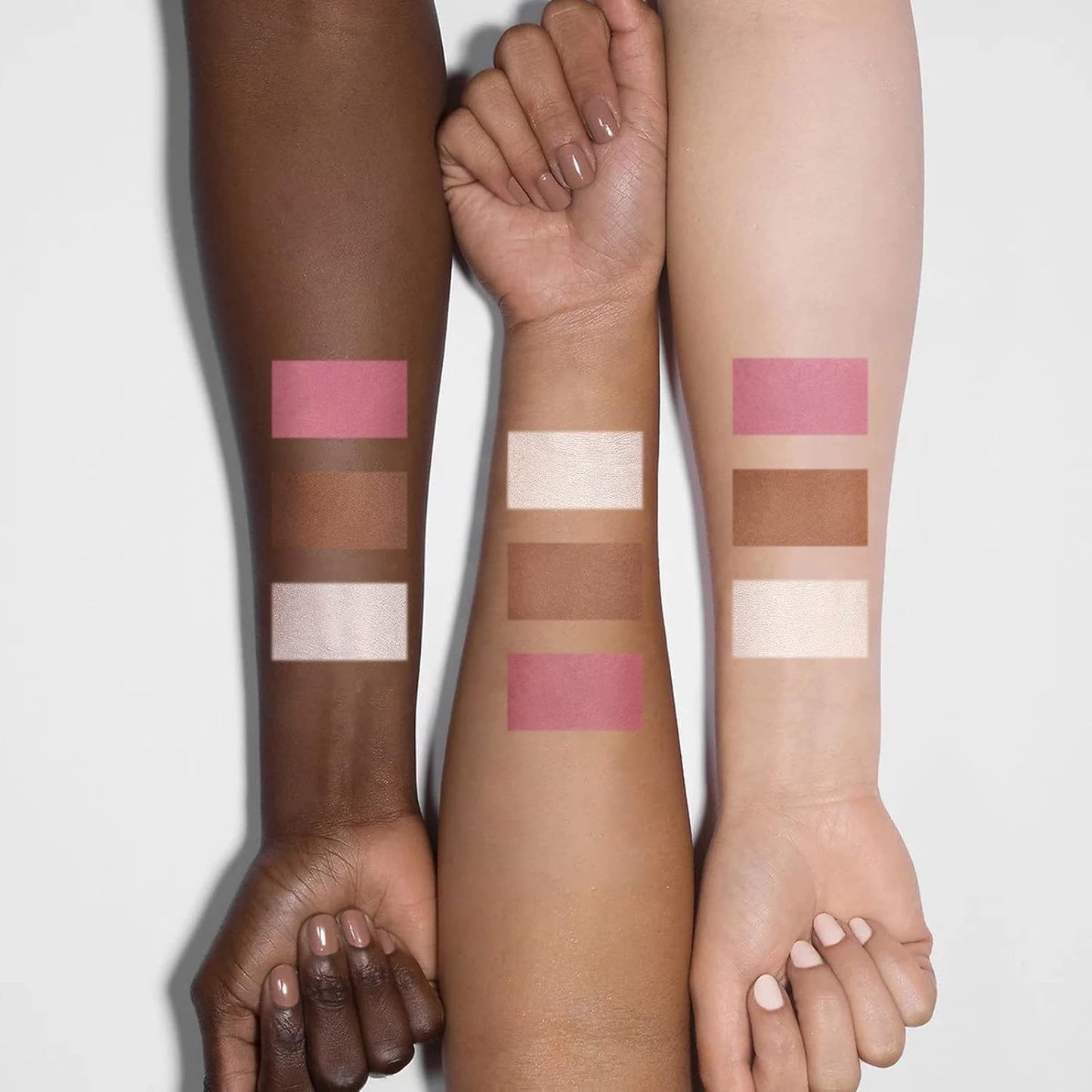 FOCALLURE Blush and Highlighter Palette,3 in 1 Contour Palette,Cruelty-Free Matte Bronzer Powder,Shimmer Illuminator Highlighters for a Glowing Look,#06