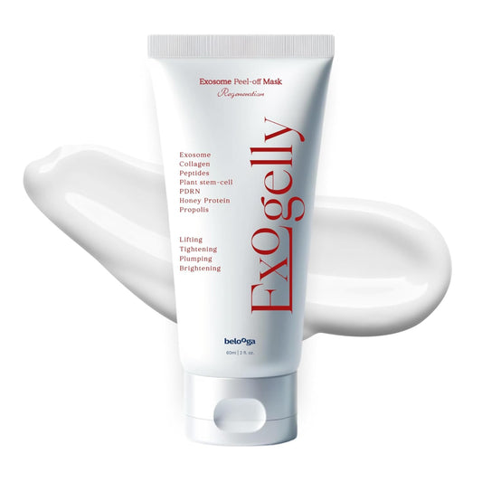 Exosome Exogelly Peel-Off Mask – 2.1 fl. Oz with 4.8B Exosomes for Skin - Exium HR, Clearminis Acid Serum, PDRN