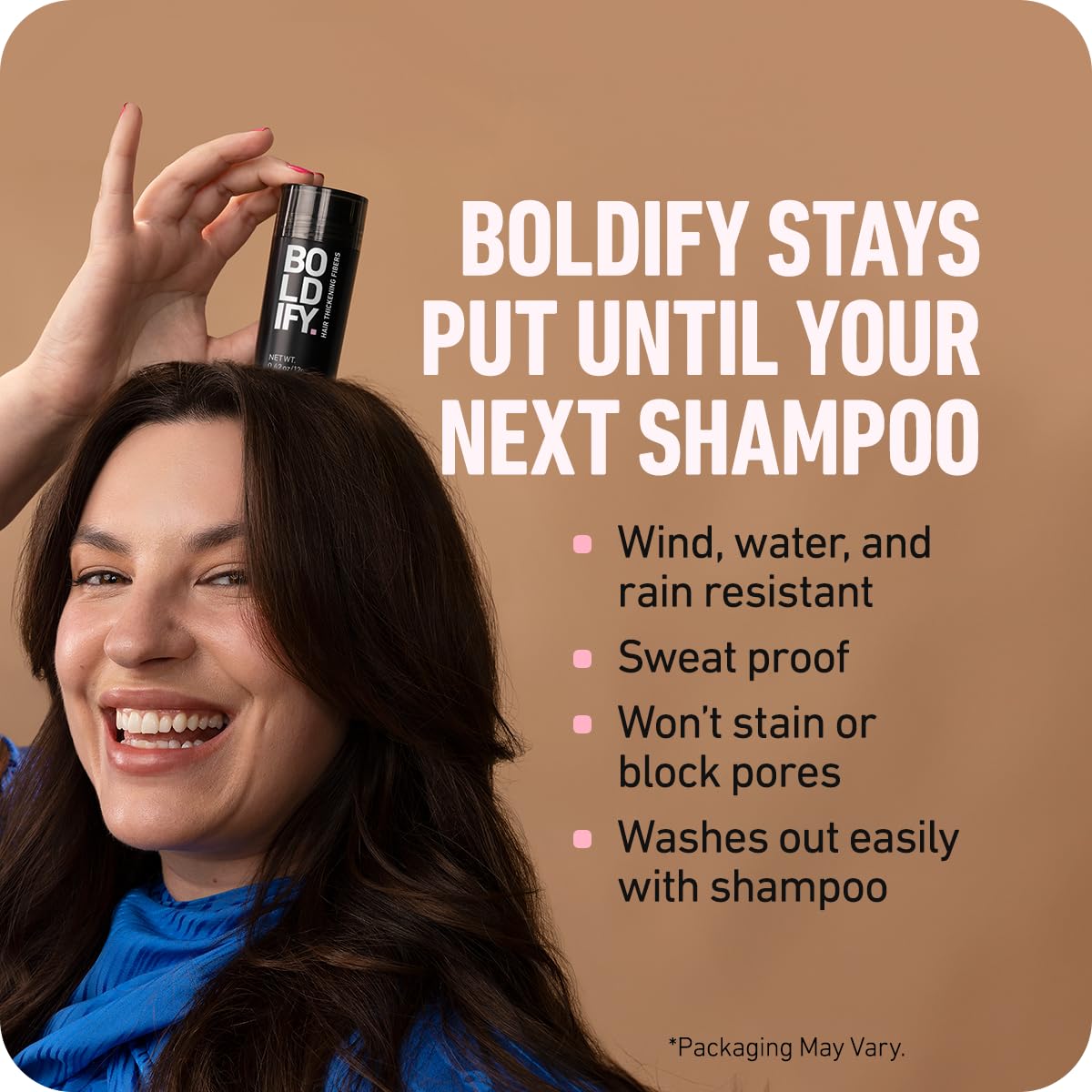 BOLDIFY Hair Fibers (56g) - Fill In Thinning and Fine Hair for an Instantly Fuller, Thicker Look - 14 Shades for Women & Men - Dark Blonde