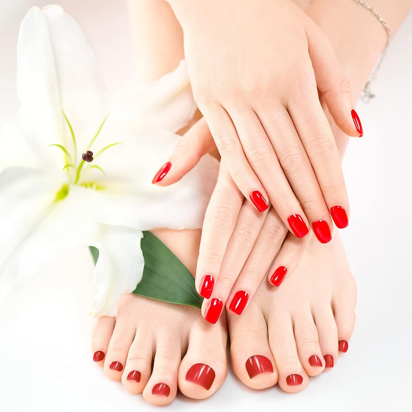 Maitys 352 Pieces 16 Sheets Toenail Polish Stickers Strips Adhesive Toe Nail Wraps Full Wraps Polish Strips DIY Manicure Decal with 2 Pieces Nail Files(Charming Color)