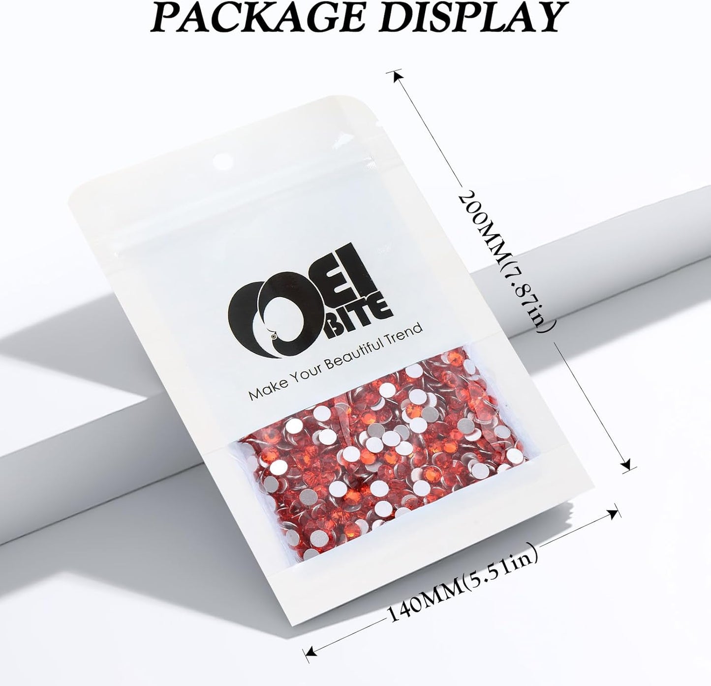 Hyacinth Flatback Rhinestones, Glass Rhinestones for Nail Art and Craft, Glue Fix, Loose Crystal Gemstones(Orange, SS30, 576pcs, 6.4-6.6mm)