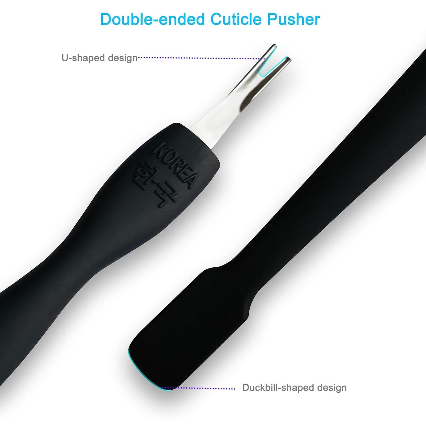 Cuticle Trimmer with Pusher, 3PCS Professional Cuticle Nippers Remover Tool for Women, Premium Stainless Steel Durable Manicure Kit for Fingernails and Toenails