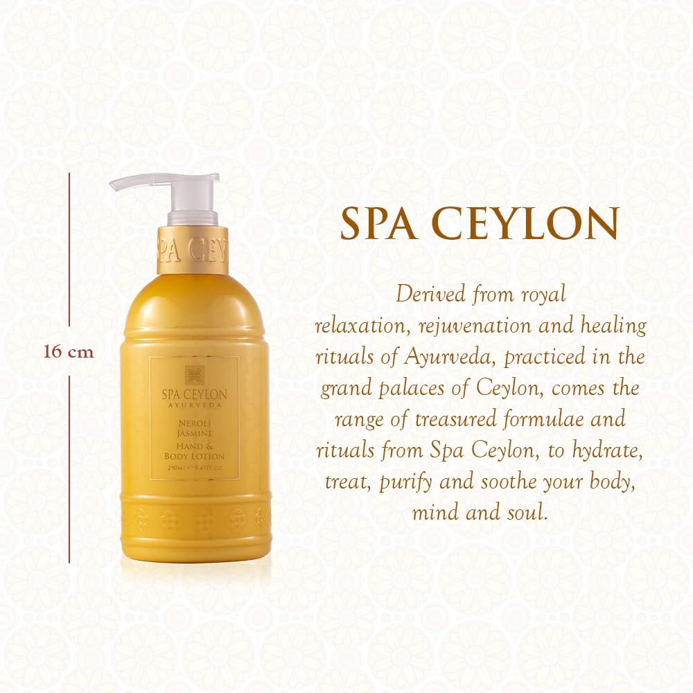 SPA CEYLON Neroli Jasmine Hand And Body Lotion | All Day Nourishment | Daily Moisturizer | Floral Fragrance | Hand and Body Moisturizer