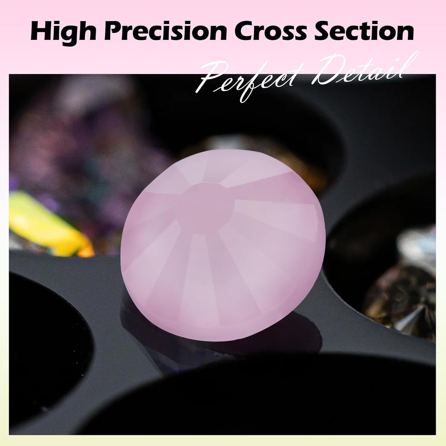 Mocha Rose Flatback Rhinestones, Glass Rhinestones for Nail Art and Craft, Glue Fix, Loose Crystal Gemstones(Mocha Rose, SS20, 1440pcs, 4.6-4.8mm)