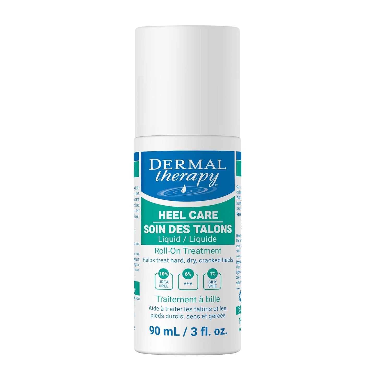 Dermal Therapy Heel Care Liquid Roll-On – Intensive Moisturizing & Repair for Cracked Heels, Dry & Rough Skin – Fast-Absorbing, Mess-Free Application – Hydrating Foot Care Treatment
