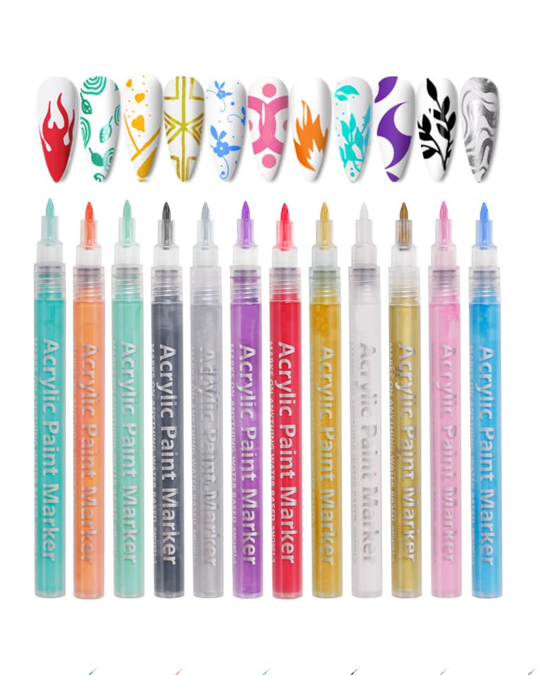 Nail Polish Pen, 1 PCS Nail Art Pen, Nail Pencil, DIY Drawing Painting Pen, for Nails DIY (Dark Green)