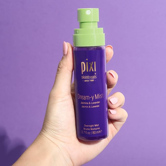 Pixi Beauty Dream-y Mist | Elixir Facial Mist | Help Hydrate & Preserve Skin with Jasmine, Lavender, Chamomile, 80ml