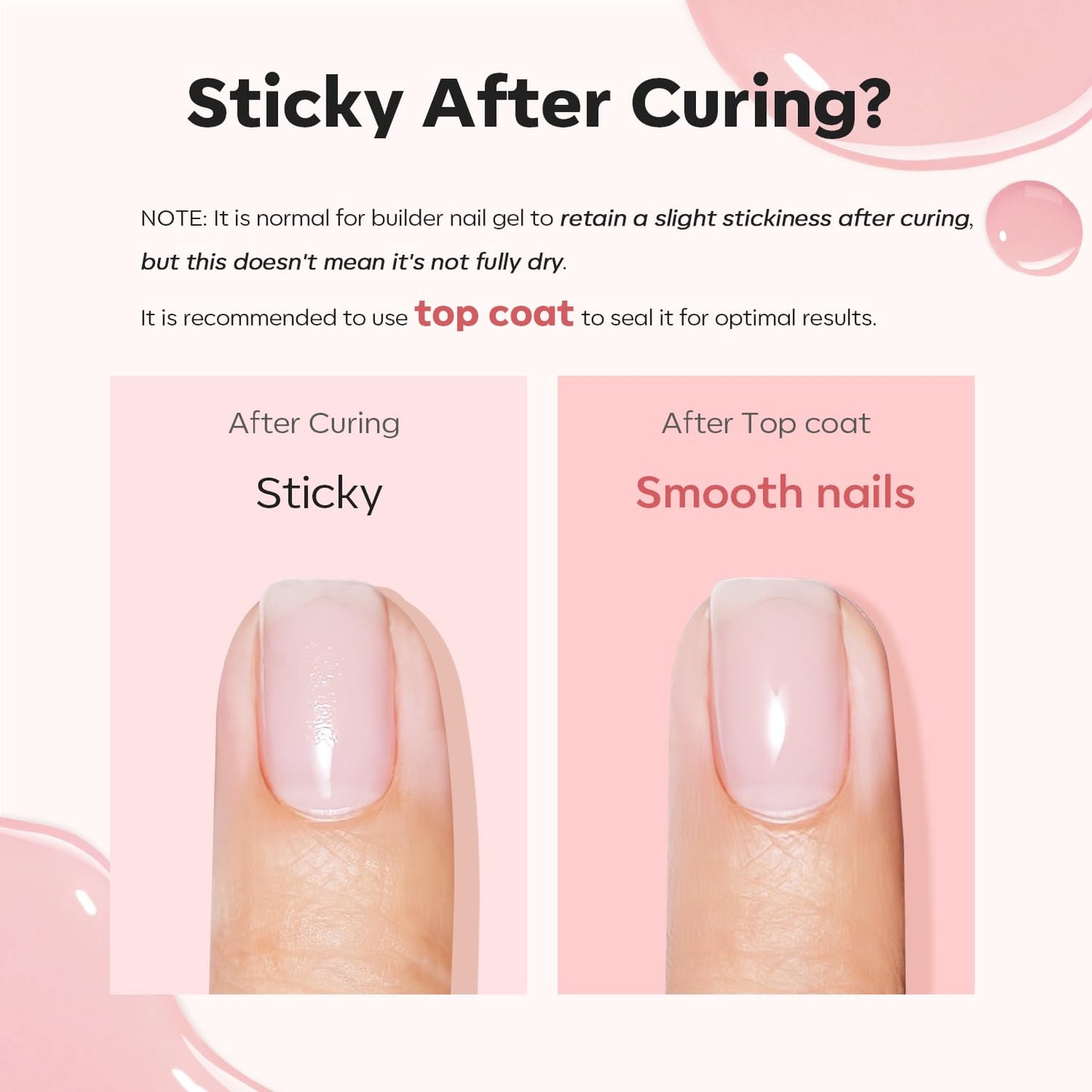 modelones Builder Nail Gel, 8-in-One Barely Pink Builder, Sheer Pink Rubber Base Gel Polish, LED Lamp Cured Color Base Hardener Strengthener Apex Building Extension for Girls DIY Salon Home