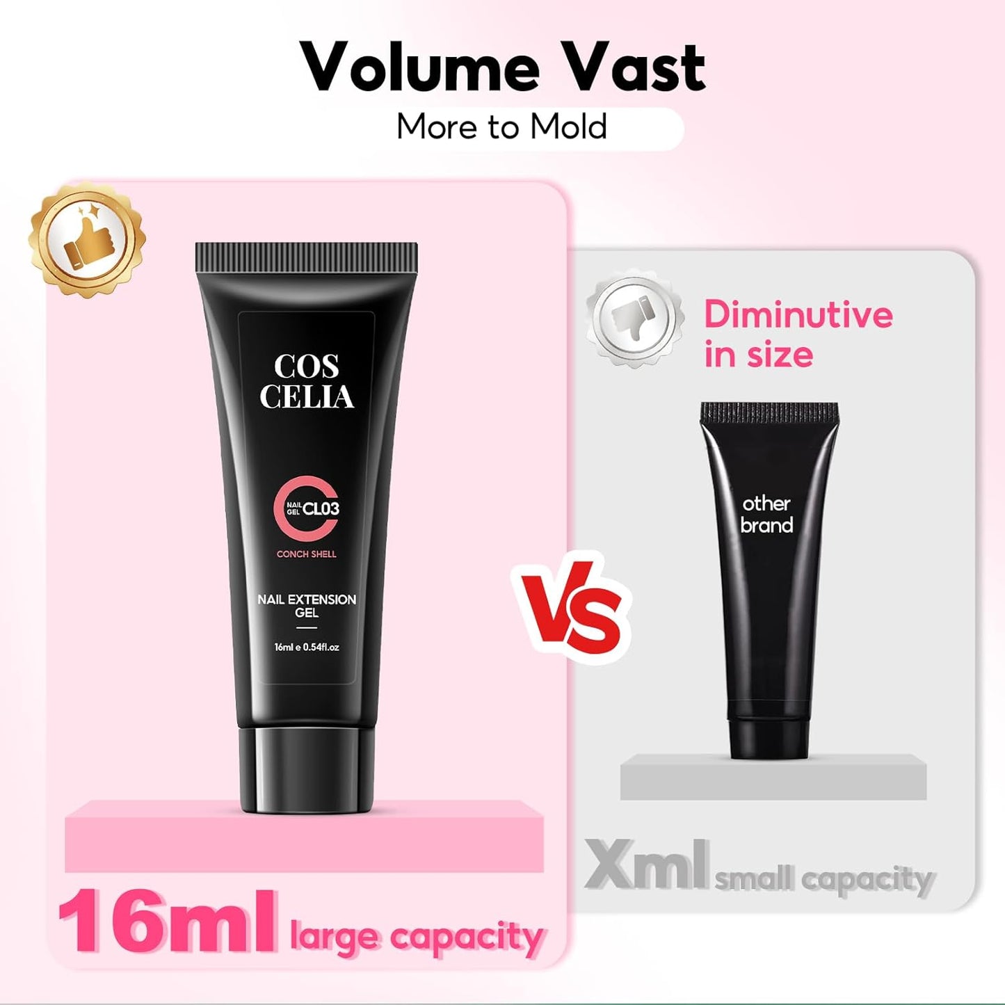 COSCELIA Poly Nail Gel Kit Starter Kit with U V Lamp 3PC Coscelia Poly Extension Gel for Beginners Clear Pink White Nail Art Quick Building Gel Manicure Kits Gift for Women DIY at Home