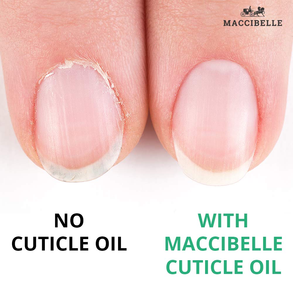 Maccibelle Cuticle Oil 0.5 oz - Heals Dry Cracked Cuticles (Lavender, 0.5 Fl Oz (Pack of 1))
