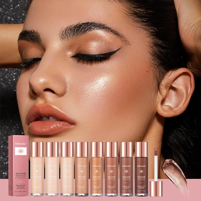 Halo Glow Liquid Face Filter, Complexion Booster For A Glowing, Soft-Focus Look, Infused With Hyaluronic Acid, Vegan & Cruelty-Free 1.06 OZ/31.5ml -08