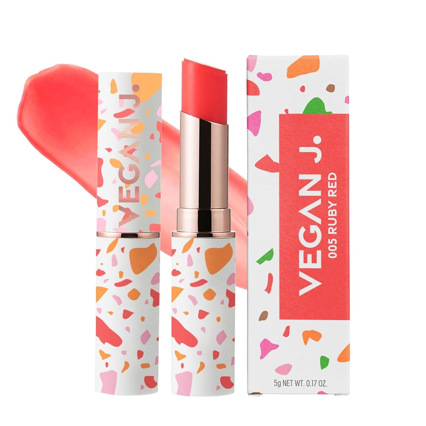 Lip Balm – Long-Lasting Hydration with Natural Color – Korean Beauty, Oasis Plant Complex, Silicone-Free, Vegan & Cruelty-Free Lip Care (005 Ruby Red)