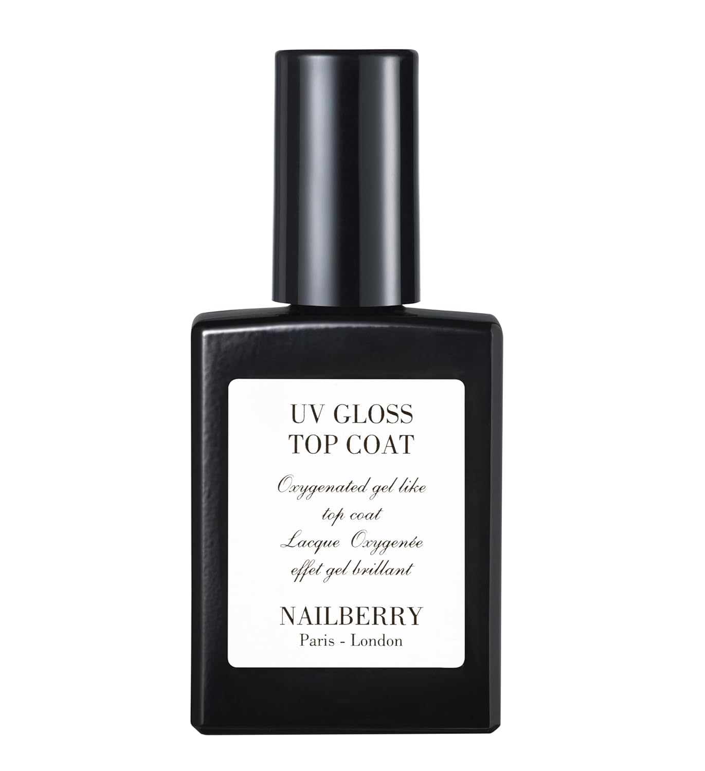 UV Gloss Top Coat | Gel-Like Finish Nail Top Coat | Fast Drying Without UV or LED Lamps | Chip-Resistant, Oxygenated Gloss Top Coat | Vegan | Certified Halal & Cruelty Free | 25-Free | 15 ml