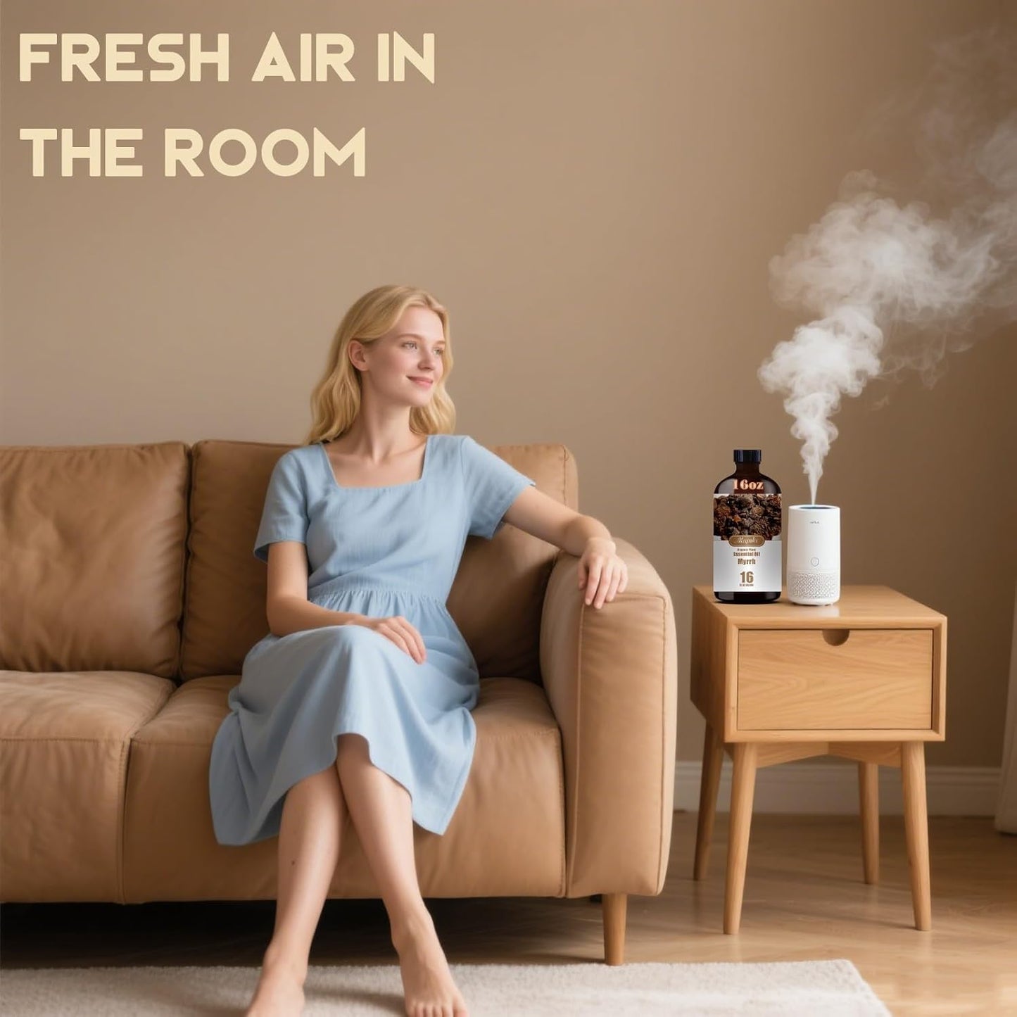 Myrrh Fragrance Oil-Myrrh Essential Oil 16.33oz (490ml)-100% Pure Natural Scent for Diffusers, Candles, Soap Making & Aromatherapy-Relaxing Home & Gift Essential Oil for Bath, Massage