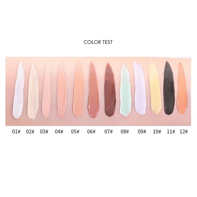 Mallofusa Single Color Face Makeup Concealer Foundation Palette Creamy Moisturizing Concealing 0.49oz (Medium Beige)