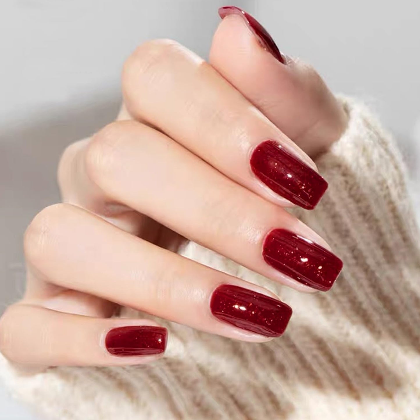 Major Dijit Quick Dry Nail Polish Rose Red Summer Nail Lacquer for Nail Art Regular Nail Polish 0.41 fl oz.