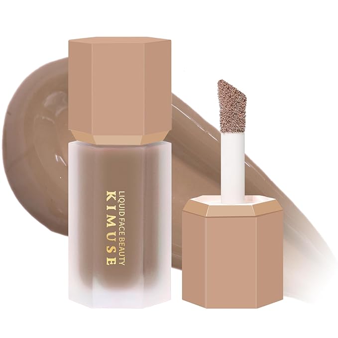 KIMUSE Soft Liquid Contour Stick, Glow Liquid Cream Bronzer, Weightless, Long-Wearing, Smudge Proof, Natural-Looking, Blendable, Bronzer Makeup