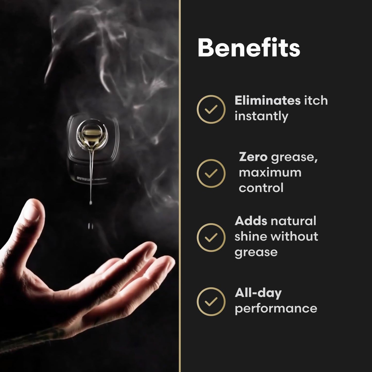 The Beard Struggle - Day Liquid Tonic Beard Oil - Silver Collection (Alfheim's Forests) - Beard Oil for Men - Moisturize, Softens Hair, Reduces Itch - Day Time Beard Growth Oil (1 Fl oz)