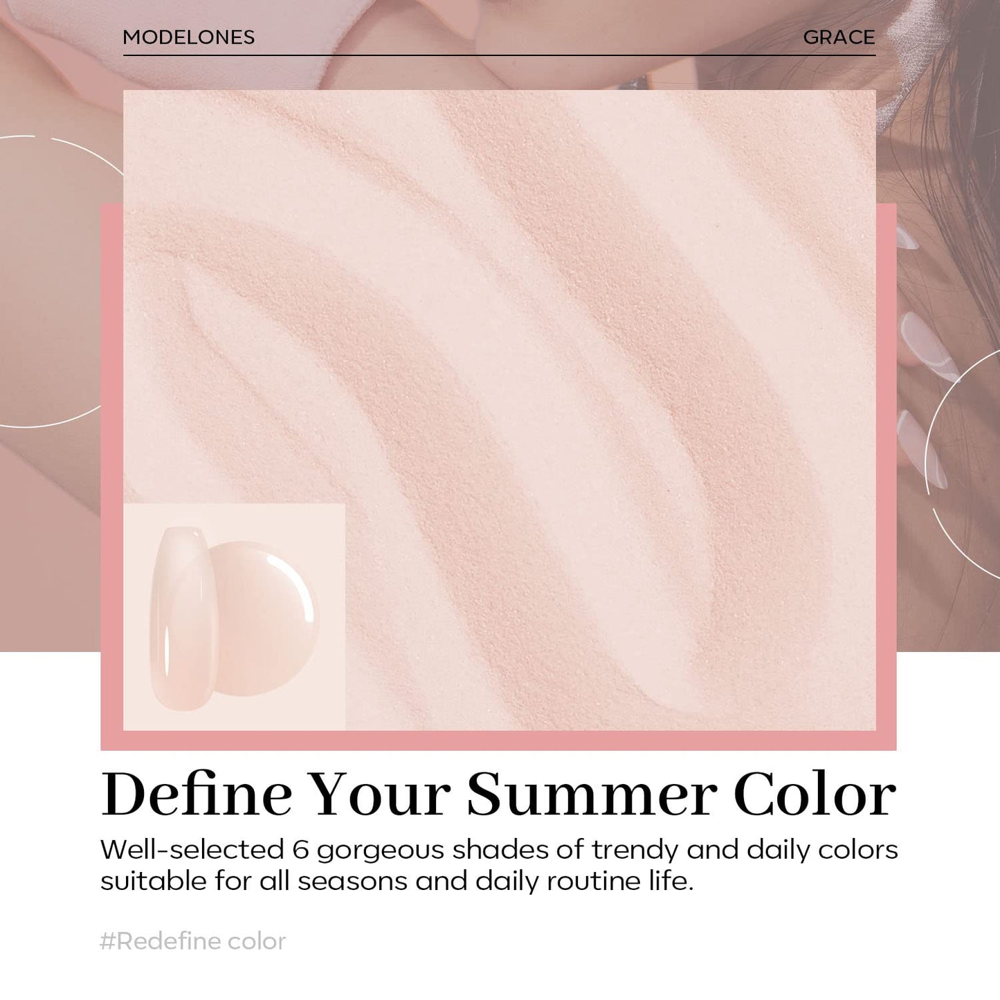 Modelones Dip Powder Nail Art Translucent Sheer Nude Color, 28 Long-Lasting Build Powder Salon DIY at Home No Lamp Cured