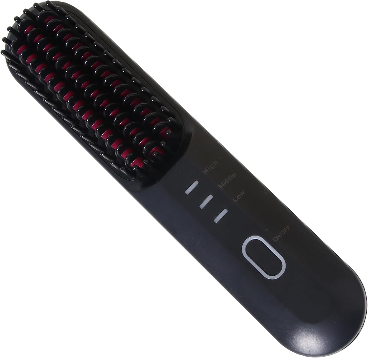 Rechargeable Hot Hair Brush Straightener Heat Pressing Combs Ceramic Electric Straightening Comb, Anti Burn for Natural Black Hair Beard Wigs Holiday Gifts