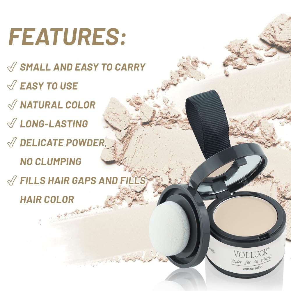 Root Touch Up Hair Powder, Instantly Gray Hair Root Cover Up Hairline Powder, Hair Concealer For Women and Men (A-White, 2PC)