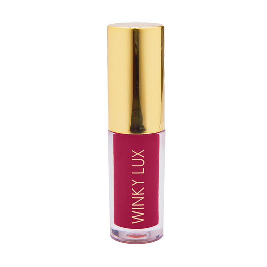 Winky Lux Berry Very There Lip Oil - Hydrating Berry Tint with Jojoba Oil, Non-Sticky Glossy Lip Oil, Tinted Red Gloss for Juicy Lips & Soft Vanilla Scent
