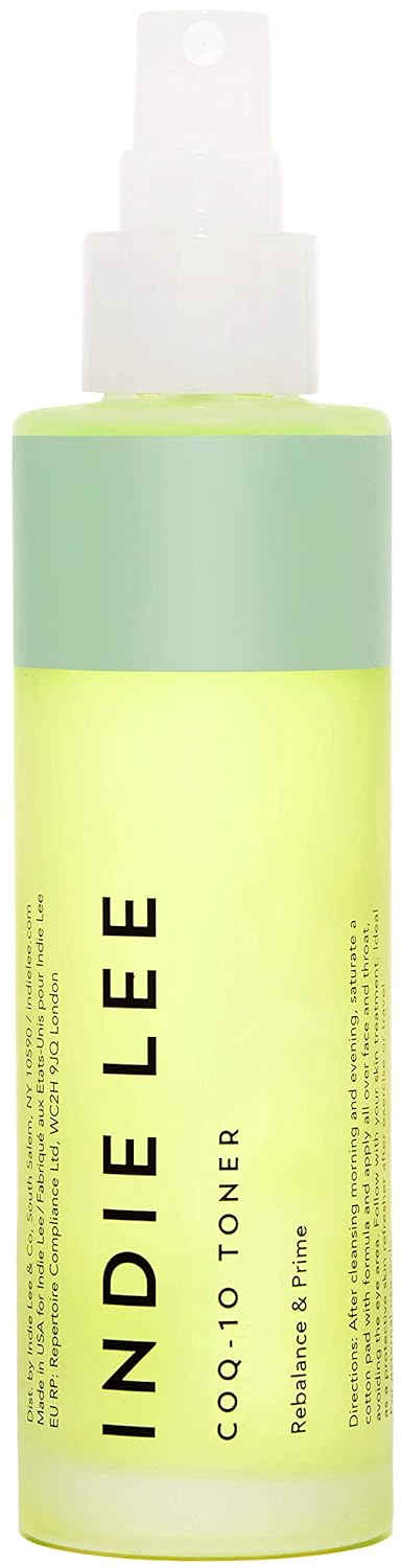Indie Lee CoQ-10 Face Toner - Refreshing, Hydrating Mist for All Skin Typed - Hyaluronic Acid, Aloe + Chamomile - Alcohol + Essential Oil-Free Facial Toner (125ml)