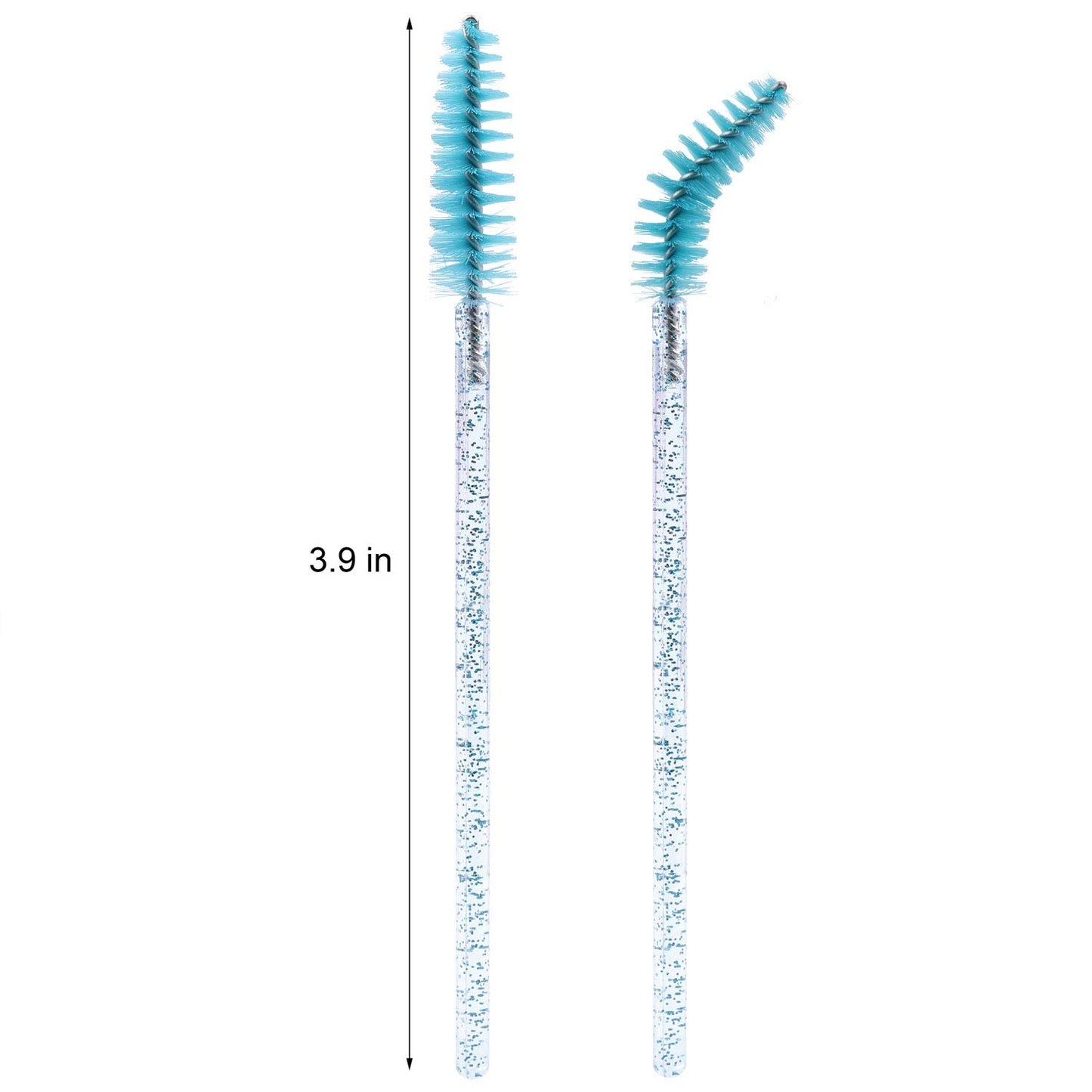 Tbestmax 1000 Disposable Mascara Wands Eyelash Brush Spoolies for Eyebrow Eye Lash Extension Blue