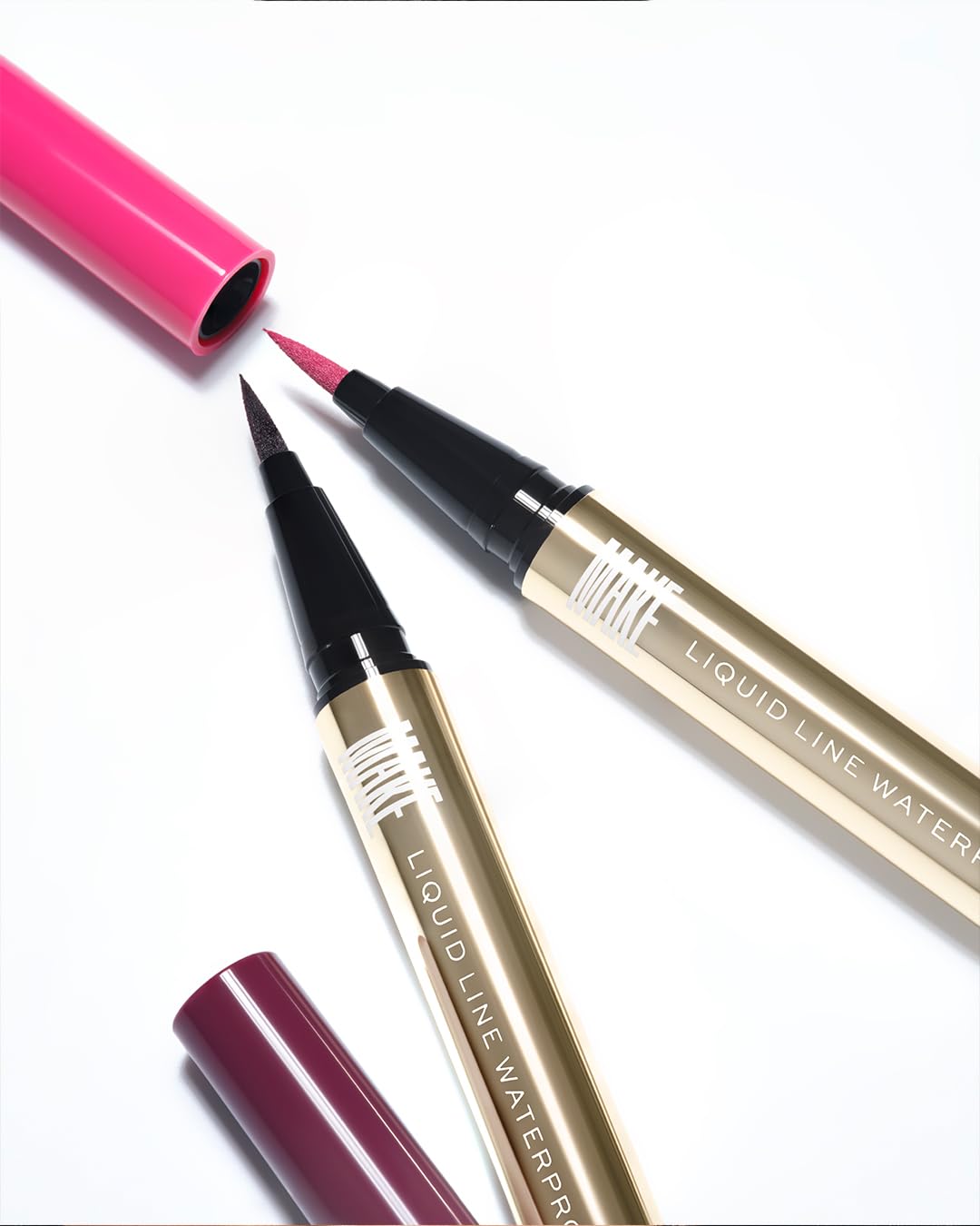 MAKE Beauty Liquid Line Waterproof Liquid Eyeliner Pen. Smudge-Proof Felt Tip for Precise Application of Lines, Wings, and Graphics. Long Lasting Eye Liner - Shade, Meteorite