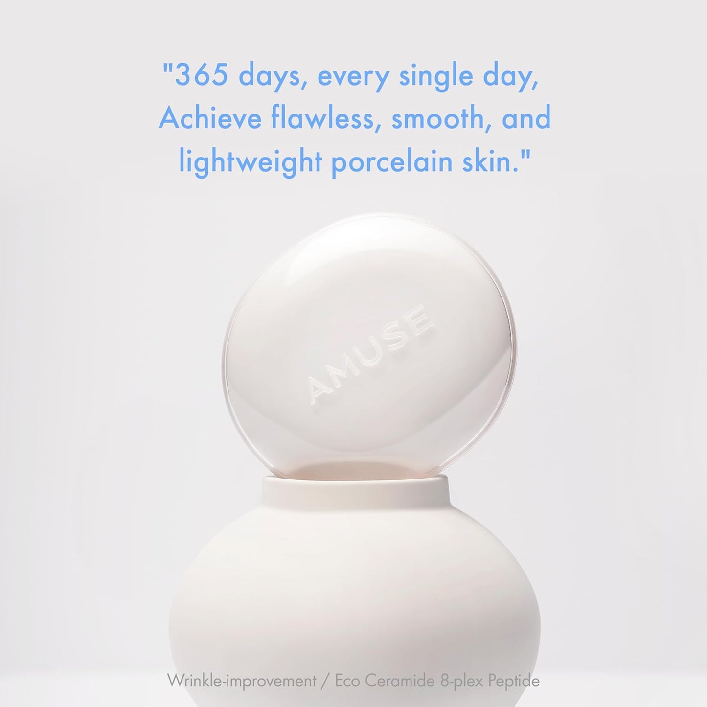 Amuse SEOUL Ceramic Skin Perfector Cushion Foundation Refill | Long-lasting, Lightweight, Semi-matte, Flawless Coverage, Hypoallergenic, Korean Beauty, Vegan(15g / 0.52 oz.) ([Refill] 02 HEALTHY)