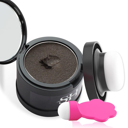 Gowwim Hairline Powder 2.0, Waterproof and Sweatproof Root Touch up Hair Color Temporary Grey Hair Coverage Touch up Hairline Powder for Women & Men Dark Brown