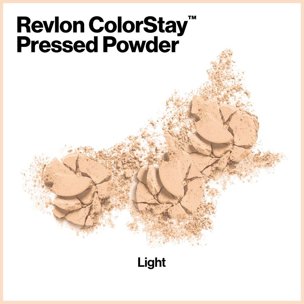 Revlon ColorStay Pressed Powder Face Makeup, Longwearing, Fragrance-Free, Noncomedogenic, 375 Toffee, 0.3 Oz