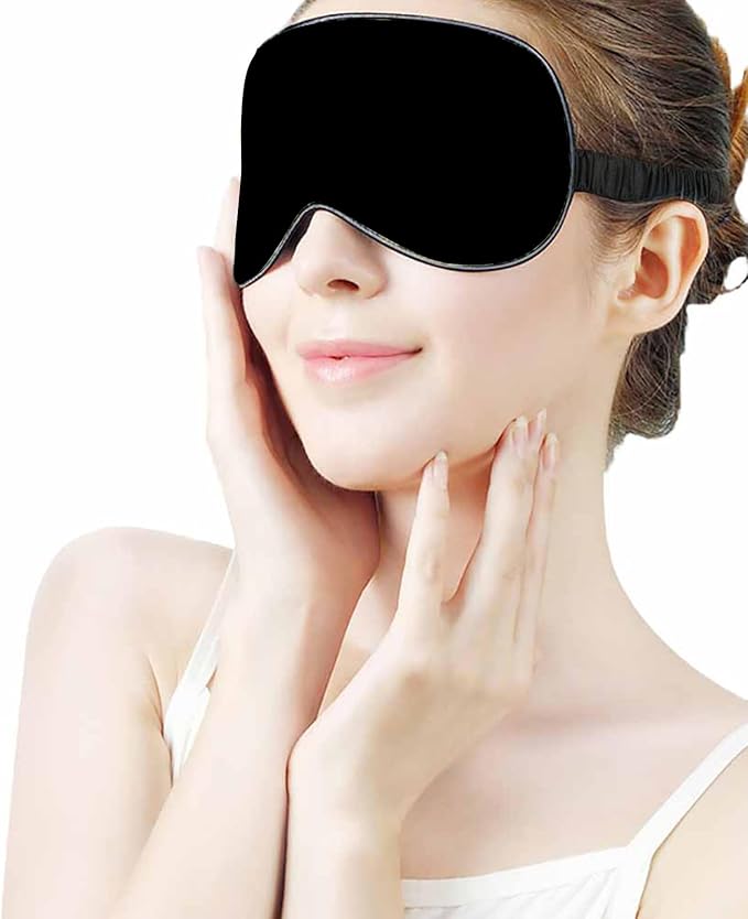 Personalized Eye Masks for Sleeping Add Photo Text Logo Name for Wedding Favor Satin Bachelorette Bridesmaid Gift Solid Black