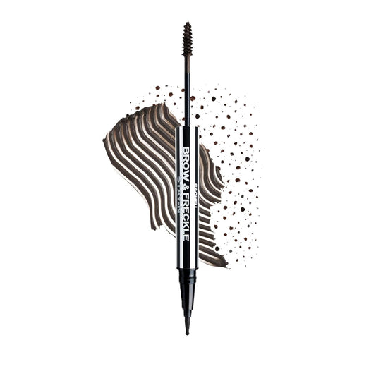 Sacheu Brow & Freckle STAY-N Tinted Eyebrow Gel & Faux Freckle Pen — 2-in-1 Longwear Water Resistant Brows Tint, Cruelty-Free & Vegan, Cold Brew
