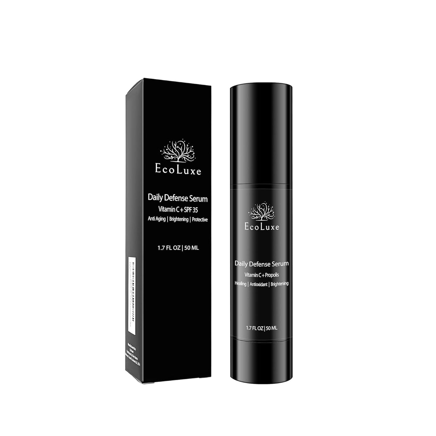Vitamin C & Propolis Serum – Daily Defense Brightening & Hydrating Antioxidant Face Serum for Sensitive Skin & Even Tone