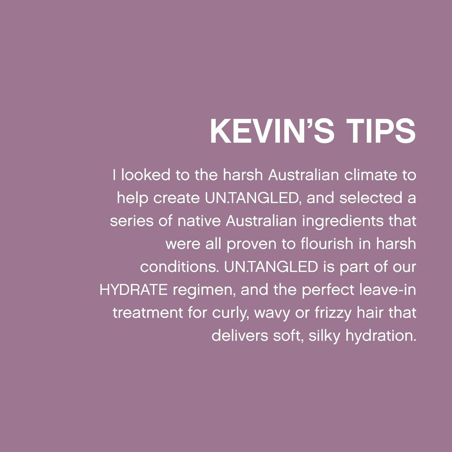 KEVIN.MURPHY UN.TANGLED - Hair Detangler Leave-In Conditioner Spray - For All Hair Types - With Australian Fruit Extracts - 150 mL / 5.1 fl oz