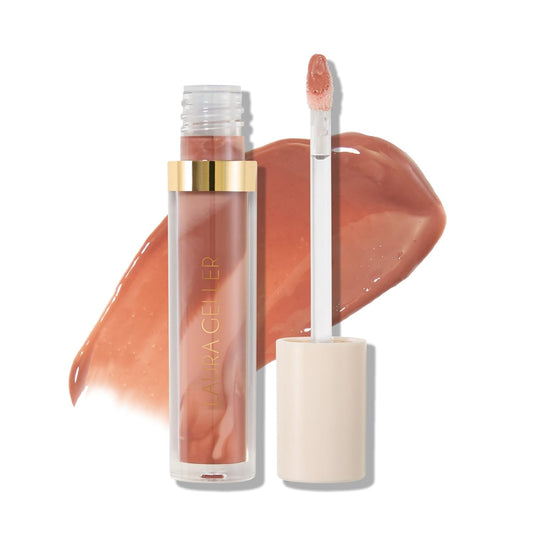 LAURA GELLER NEW YORK Italian Marble Glossy Lip Tint - Moisturizing Lip Gloss - Enriched with Shea, Mango and Cocoa Butters (01 Brunch Mimosa)