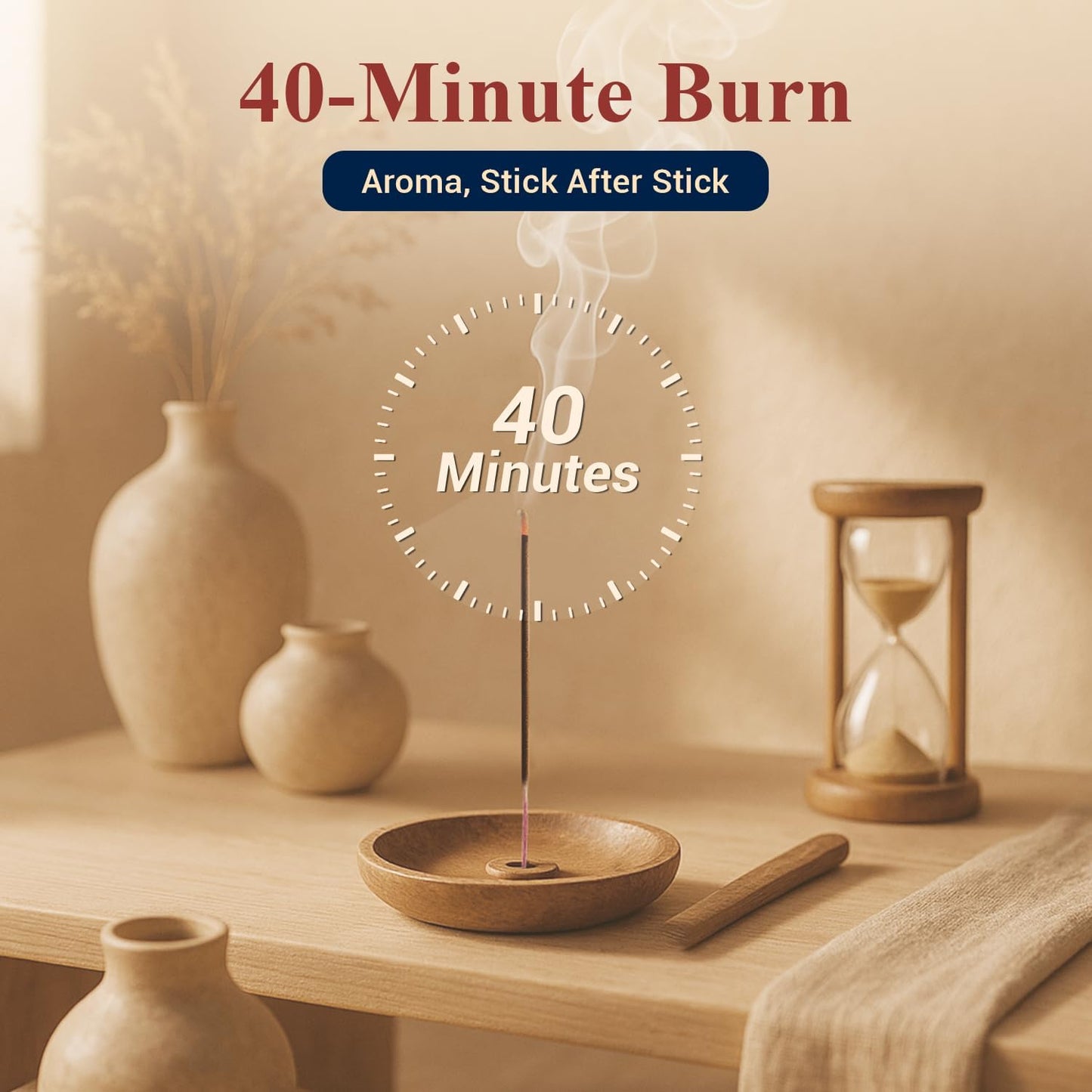 Nag Champa Incense Sticks with Natural Oils, Assorted Incense Set of 12 Scents - Lavender, Rose, Sandalwood, Vanilla, White Sage, Cinnamon, Rosemary etc, Positive Aroma for Meditation, Yoga & Prayer