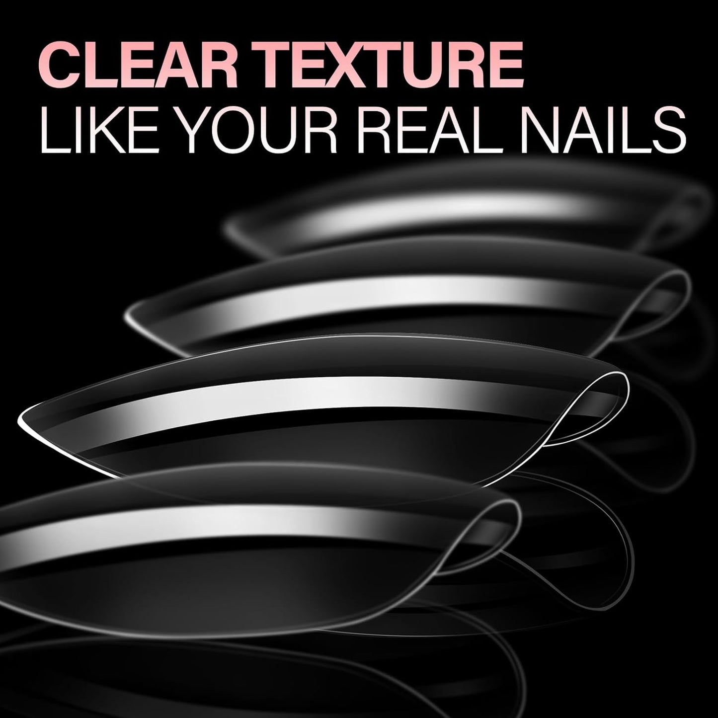 AILLSA Short Almond Nail Tips, 15 Sizes 240PCS Preshaped Soft Clear Gel Nails Tips Full Cover False Nails Tip Short Almond Shaped Tips