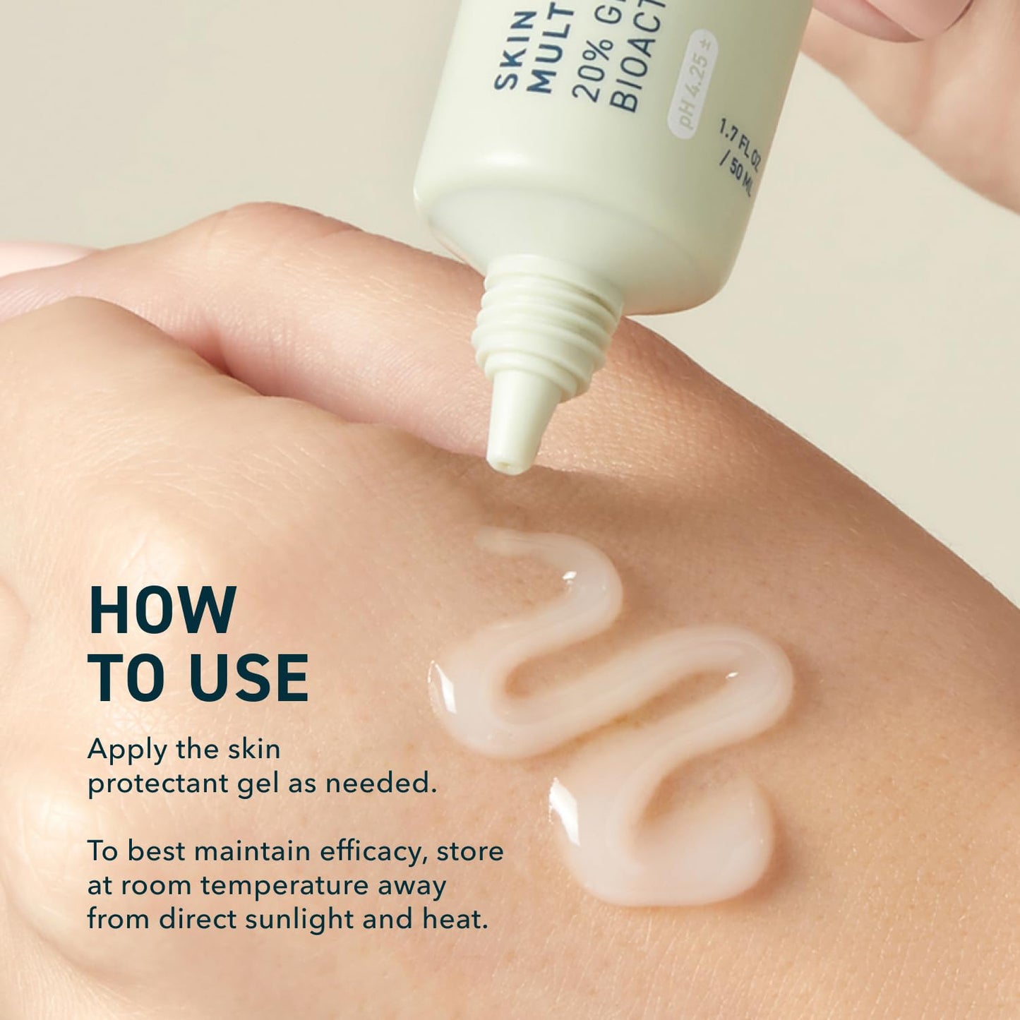 Skin Utility Gel, Moisturizing Protectant. Lightweight Multi-Purpose Face and Body Cream for Dry Skin, Hand Cream for Cracked Hands. Soothing Barrier Support with 20% Glycerin