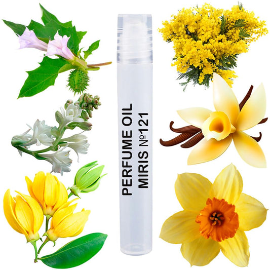 MIRIS Perfume Oil No. 121, Inspired by Lnm Poe, Long-Lasting Women Roll-On, Rollerball 0.34 Fl Oz / 10 ml