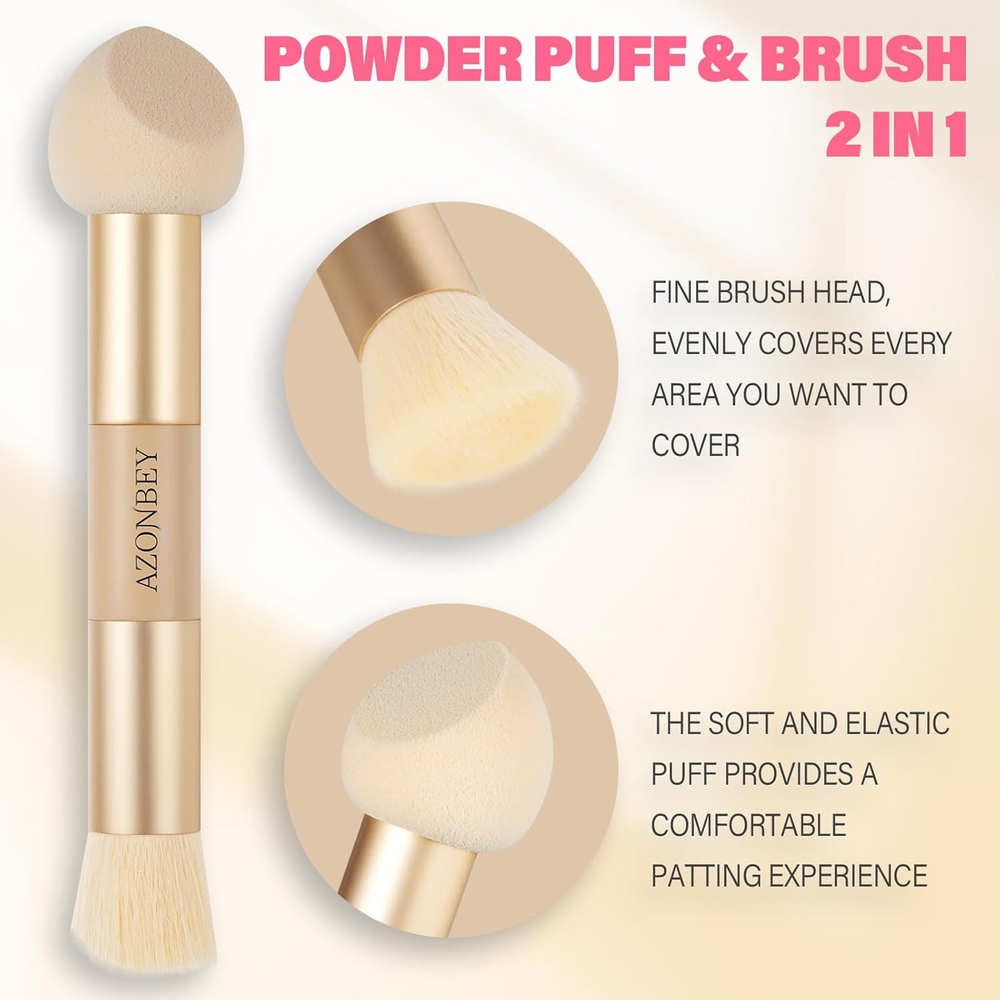 Root Touch Up Sets,Hairline Powder for Women Cover Up- Hairline Concealer for Thin and Thinning Hair, Water & Sweat Resistant,Contain Azonbey Makeup Brush (Gray, Med-Makeup Brush)